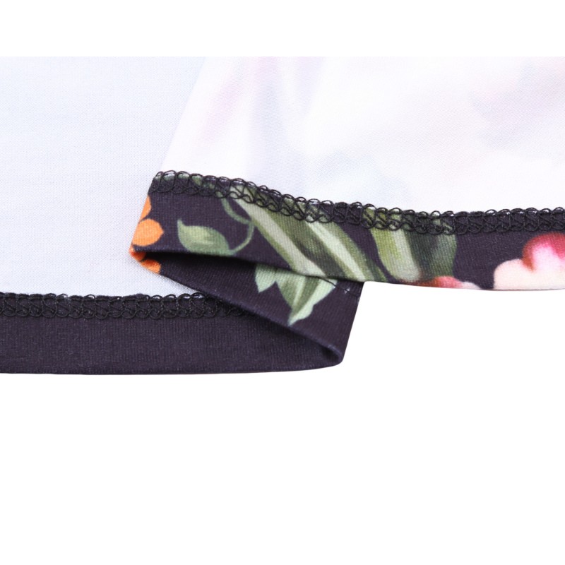 Floral Black Swing Dress with Hidden Pockets Floral Black Swing Dress with Hidden Pockets