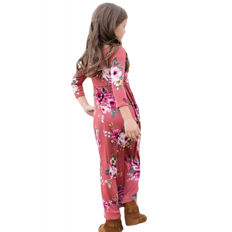 Rosy Floral Maxi Dress for Girls Rosy Floral Maxi Dress for Girls
