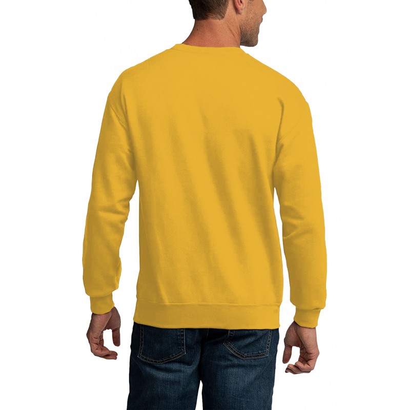 Yellow Crew Neck Spaceship Graphic Men's Pullover Sweatshirt Yellow Crew Neck Spaceship Graphic Men's Pullover Sweatshirt
