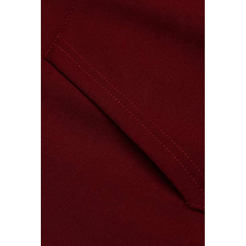 Burgundy Long Sleeve Pullover Men Hoodie Burgundy Long Sleeve Pullover Men Hoodie