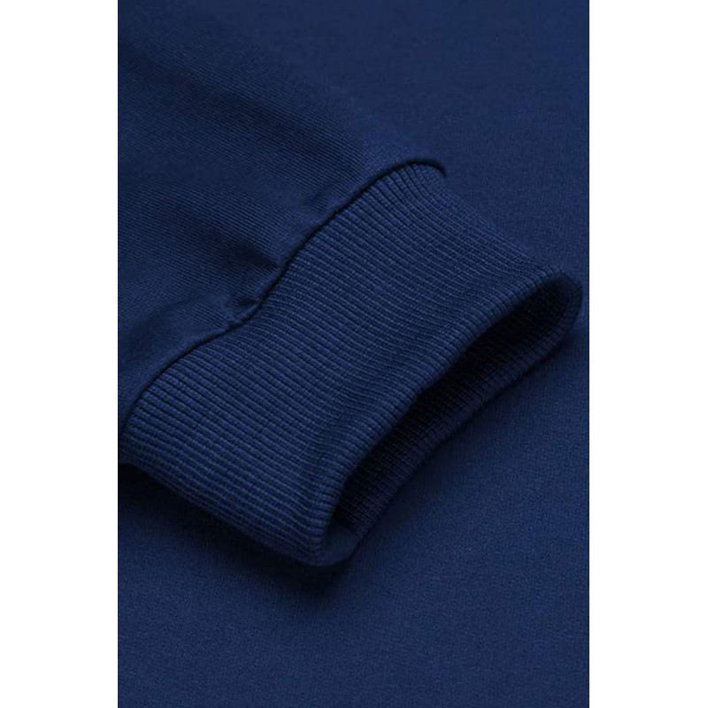 Navy Blue Long Sleeve Pullover Men Hoodie Navy Blue Long Sleeve Pullover Men Hoodie