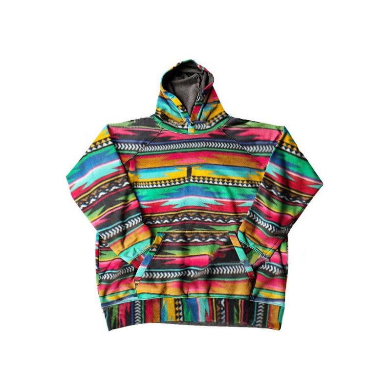 Multicolor Striped Pullover Men's Hoodie Multicolor Striped Pullover Men's Hoodie